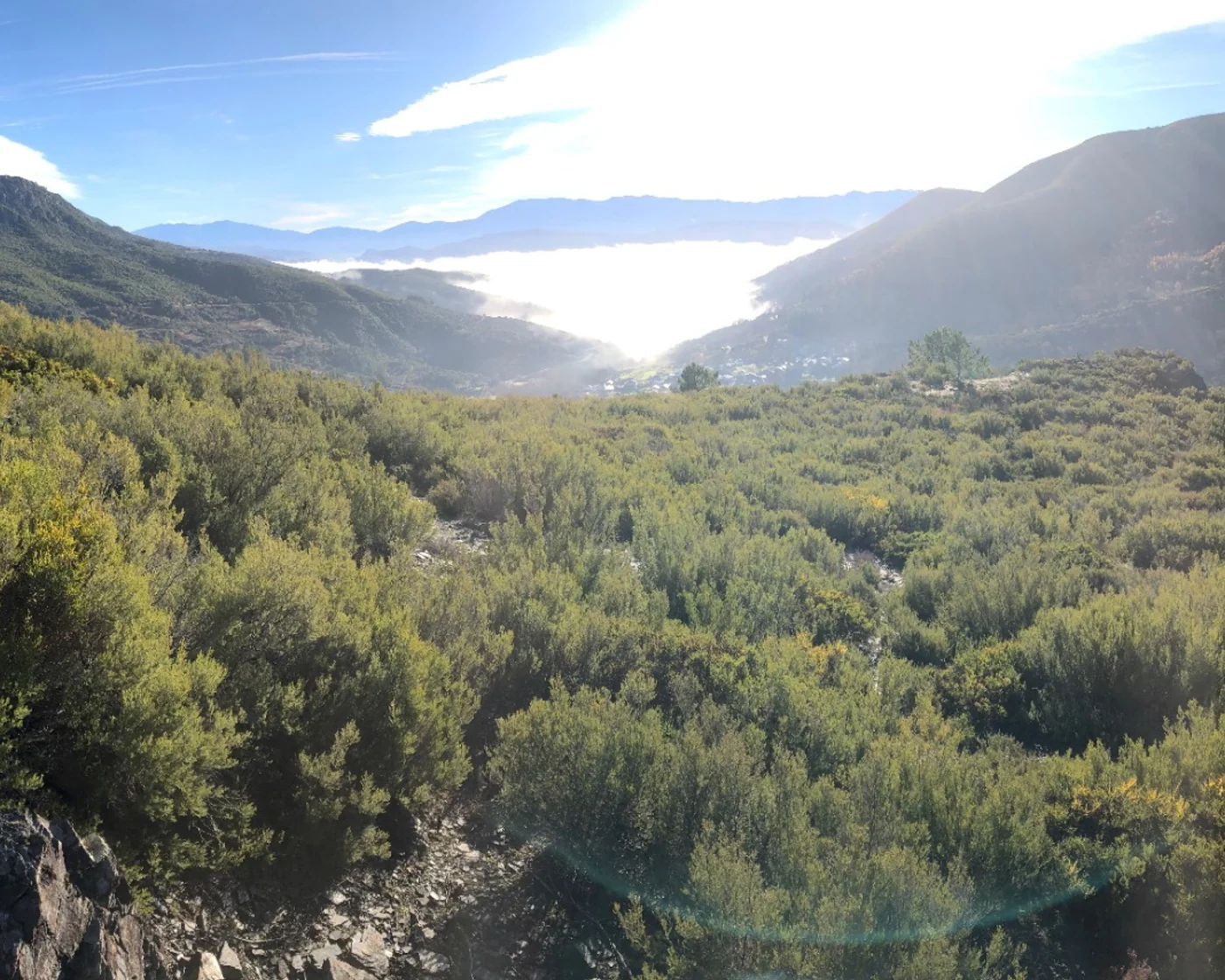 Landschaft für Natur und Wandern